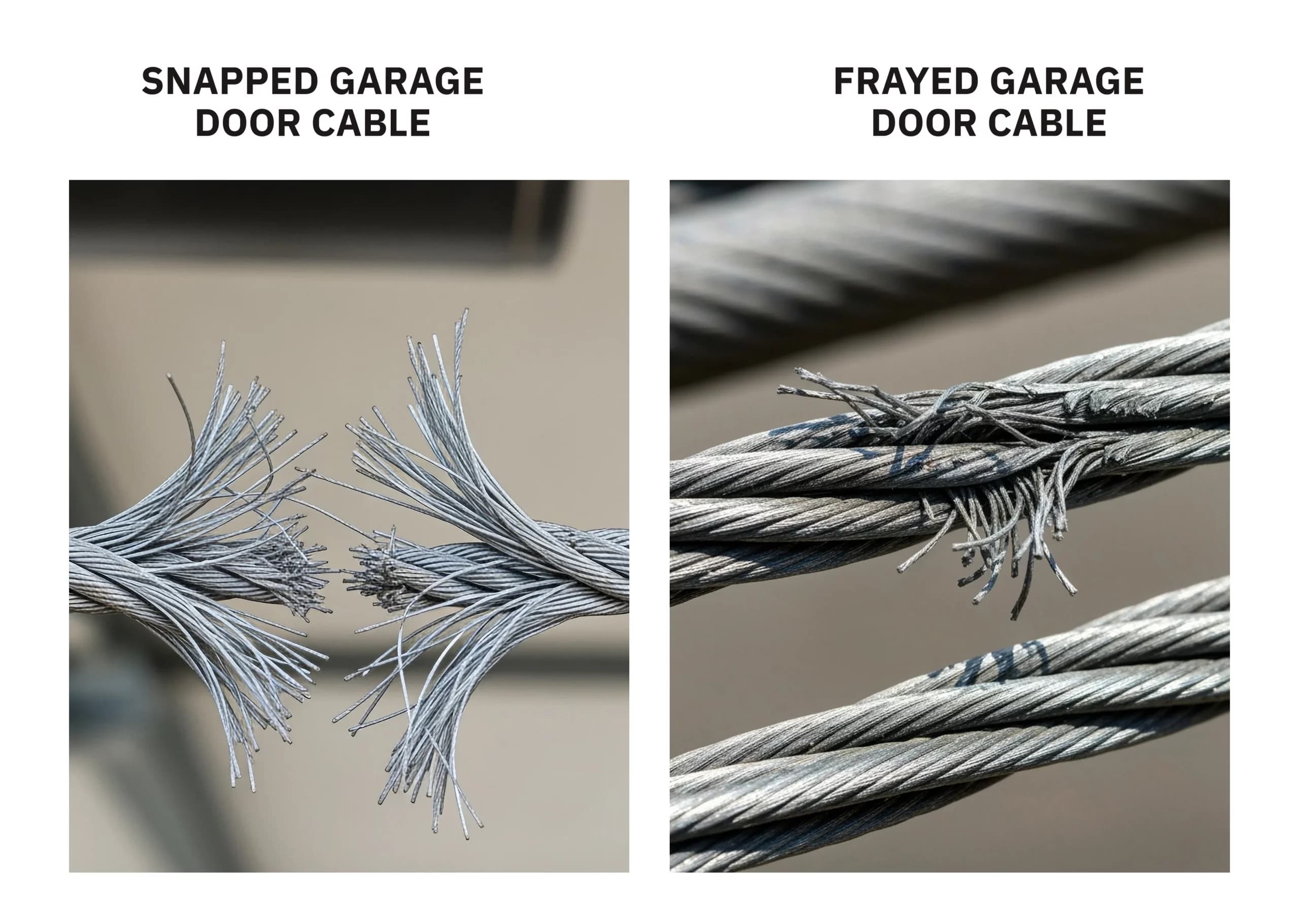 Câble de levage brisé